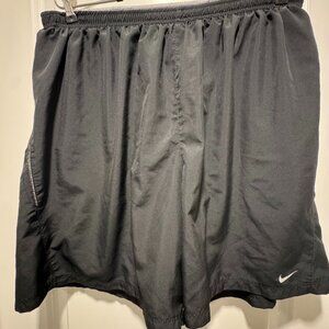 Nike FIT & Dry Black Athletic Tennis/Run Mens Lined Shorts XXL
